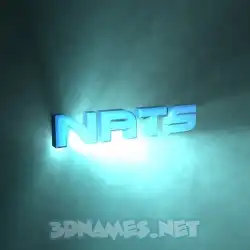 nats in Light Shine style - 3D name wallpaper