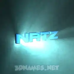 natz in Light Shine style - 3D name wallpaper