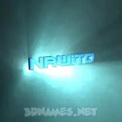 nawito in Light Shine style - 3D name wallpaper