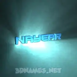 nayear in Light Shine style - 3D name wallpaper
