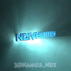 ndivhuwo in Light Shine style - 3D name wallpaper