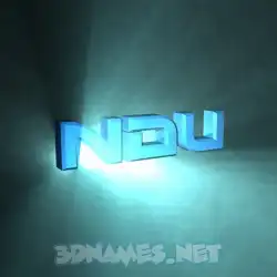 ndu in Light Shine style - 3D name wallpaper