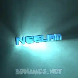 neelam in Light Shine style - 3D name wallpaper