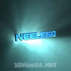 neelesh in Light Shine style - 3D name wallpaper