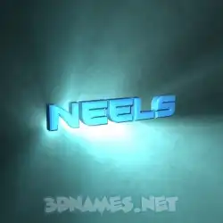 neels in Light Shine style - 3D name wallpaper