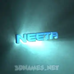 neeta in Light Shine style - 3D name wallpaper