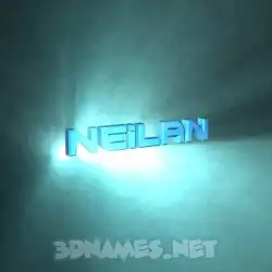 neilan in Light Shine style - 3D name wallpaper