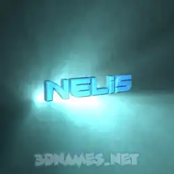 nelis in Light Shine style - 3D name wallpaper