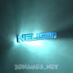 neliswa in Light Shine style - 3D name wallpaper