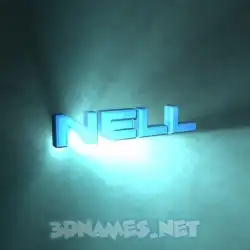 nell in Light Shine style - 3D name wallpaper