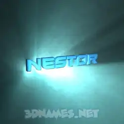 nestor in Light Shine style - 3D name wallpaper