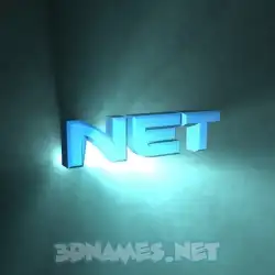 net in Light Shine style - 3D name wallpaper