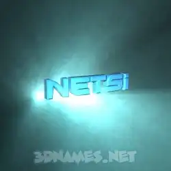 netsi in Light Shine style - 3D name wallpaper