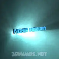 nghia nguyen in Light Shine style - 3D name wallpaper