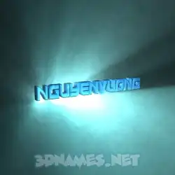 nguyenvuong in Light Shine style - 3D name wallpaper