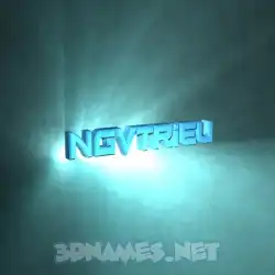 ngvtrieu in Light Shine style - 3D name wallpaper