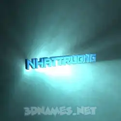 nhattruong in Light Shine style - 3D name wallpaper