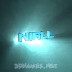 niall in Light Shine style - 3D name wallpaper