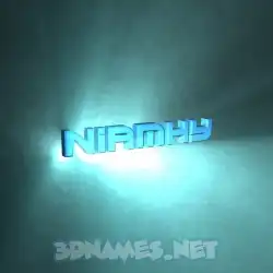 niamhy in Light Shine style - 3D name wallpaper