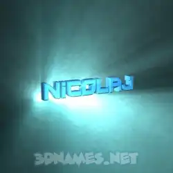 nicolaj in Light Shine style - 3D name wallpaper