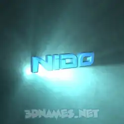 nido in Light Shine style - 3D name wallpaper