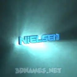 nielsen in Light Shine style - 3D name wallpaper