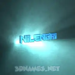 nilendri in Light Shine style - 3D name wallpaper