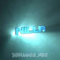 nilla in Light Shine style - 3D name wallpaper