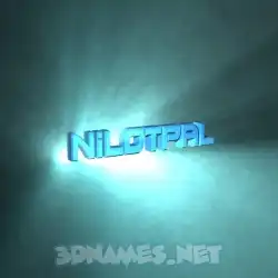nilotpal in Light Shine style - 3D name wallpaper