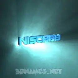 nischay in Light Shine style - 3D name wallpaper