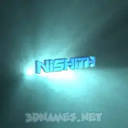 nishith in Light Shine style - 3D name wallpaper