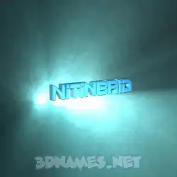 nitinbaid in Light Shine style - 3D name wallpaper