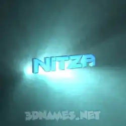 nitza in Light Shine style - 3D name wallpaper