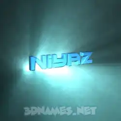 niyaz in Light Shine style - 3D name wallpaper