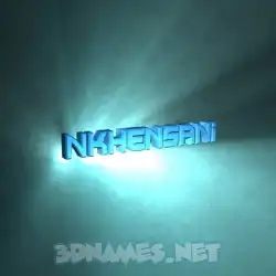 nkhensani in Light Shine style - 3D name wallpaper
