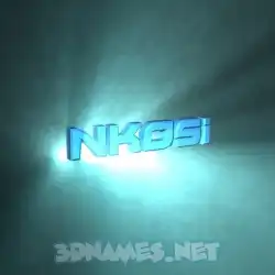 nkosi in Light Shine style - 3D name wallpaper