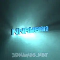 nnayann in Light Shine style - 3D name wallpaper