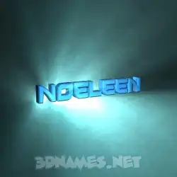 noeleen in Light Shine style - 3D name wallpaper