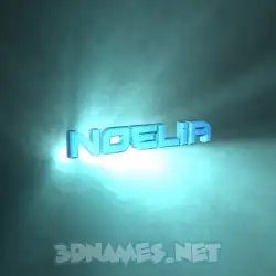 noelia in Light Shine style - 3D name wallpaper
