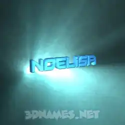 noelisa in Light Shine style - 3D name wallpaper