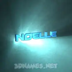 noelle in Light Shine style - 3D name wallpaper