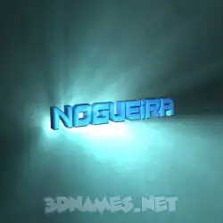 nogueira in Light Shine style - 3D name wallpaper