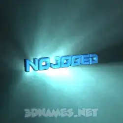 nojooed in Light Shine style - 3D name wallpaper
