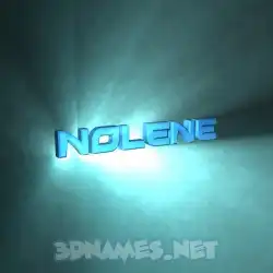 nolene in Light Shine style - 3D name wallpaper
