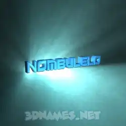 nombulelo in Light Shine style - 3D name wallpaper