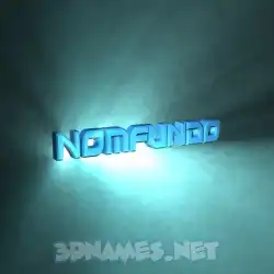 nomfundo in Light Shine style - 3D name wallpaper