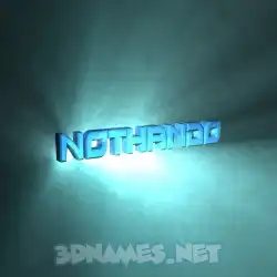 nothando in Light Shine style - 3D name wallpaper