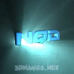 nqd in Light Shine style - 3D name wallpaper