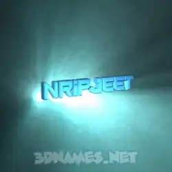 nripjeet in Light Shine style - 3D name wallpaper