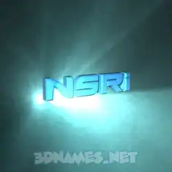 nsri in Light Shine style - 3D name wallpaper